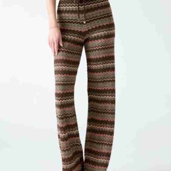 Knitted Lurex Pants