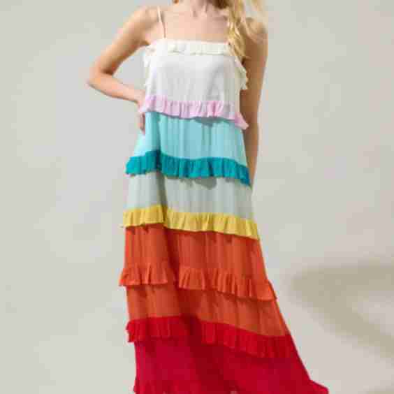 Ruffle Maxi Dress