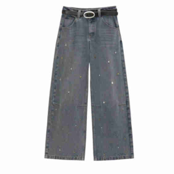 Studded Washed Jeans