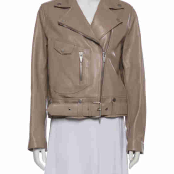 Lamb Leather Biker Jacket (Pre-Owned)