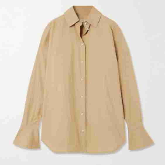 Haze Oversized Cotton-Poplin Shirt