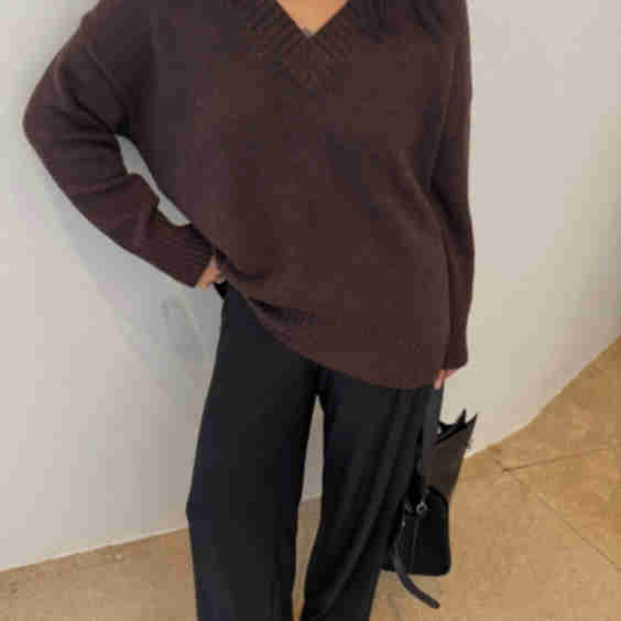 V Knit Sweater