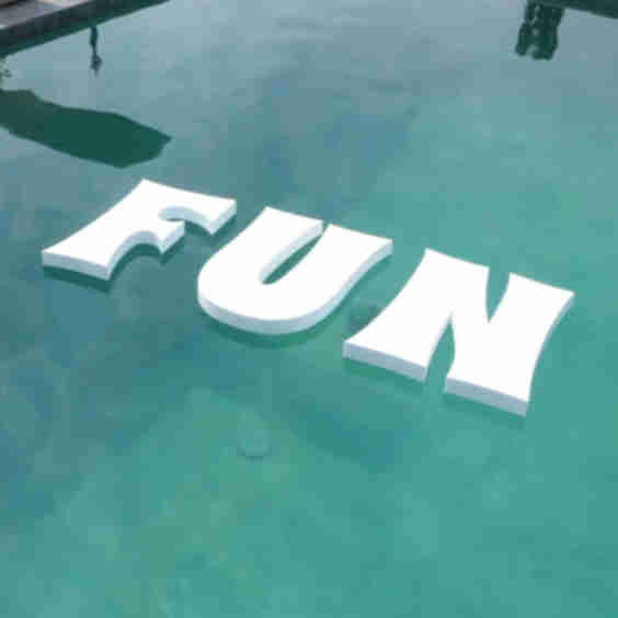 Floating Foam Letters