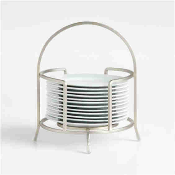 Appetizer Plates With Stand, Set Of 12