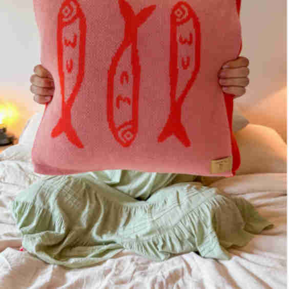 Knit Sardine Pillow