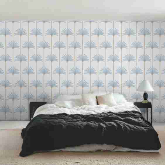 Palm Stripes Wallpaper