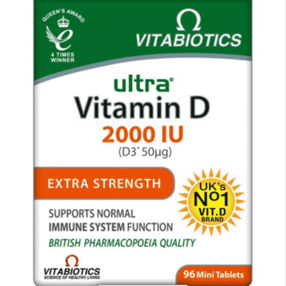 Ultra Vitamin D 2000 IU Extra Strength 96 Tablets