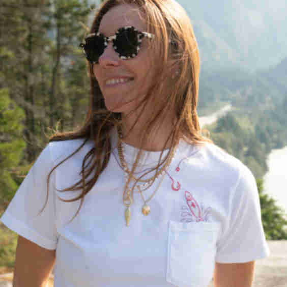 Embroidered Sardine Shirt - Hook + Fish