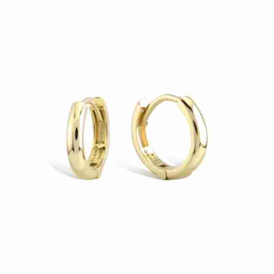 Neoclassical Gold Hoop Earrings
