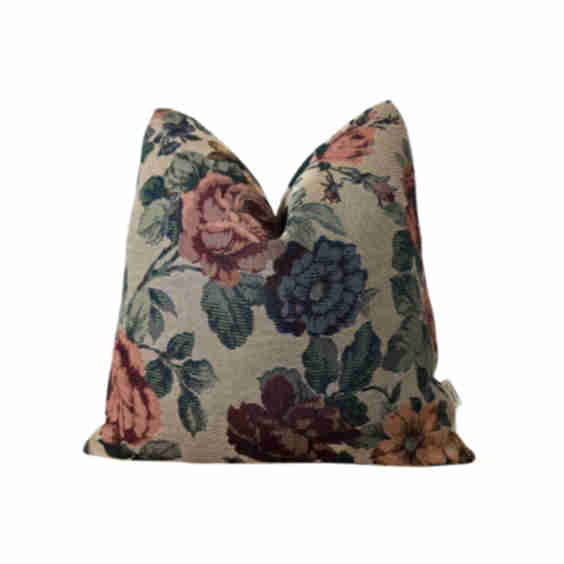 Ellie Floral Tapestry Throw Pillow