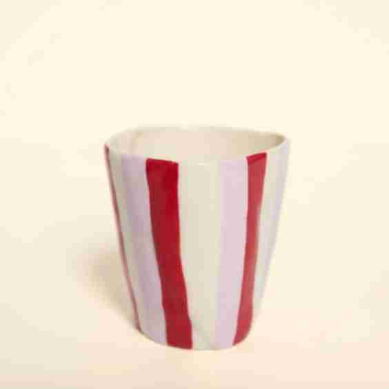 Striped Porcelain Willa Wine Cup