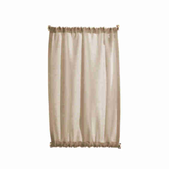 The Cafe Curtain - Medium Weight Line With A Double Pocket