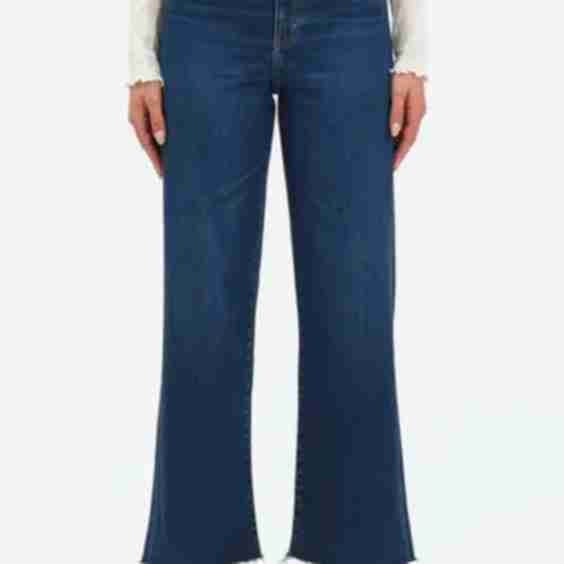 Pleaser High Waist Raw Hem Crop Jeans
