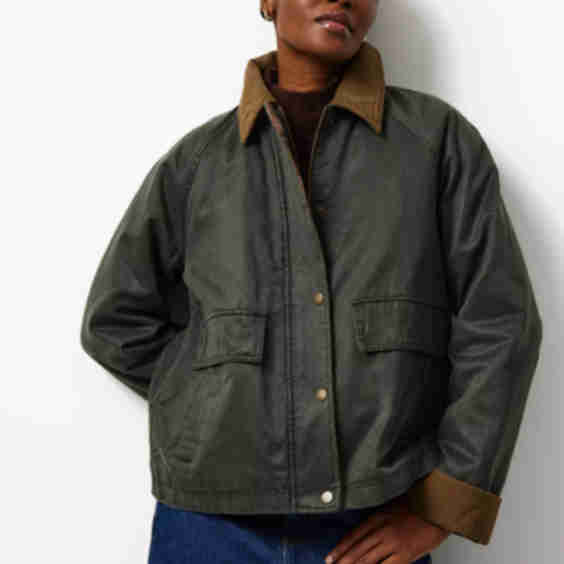 Corduroy Collar Wax Barn Jacket 