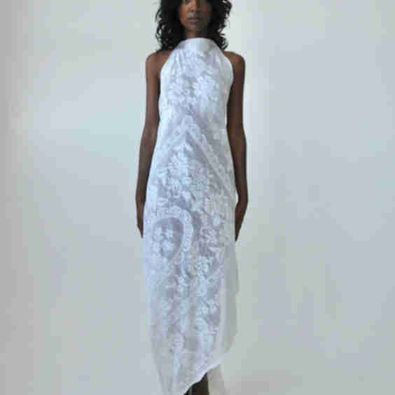 Heather Halter Lace Midi Dress