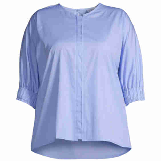 Plus Size Gilida Cotton Pullover Blouse