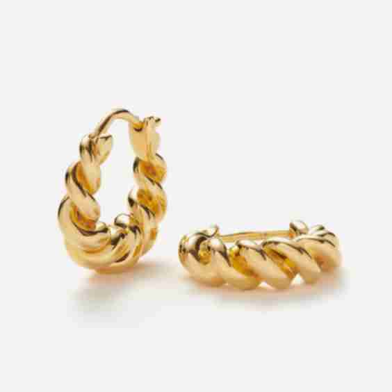Small Tidal Hoop Earrings