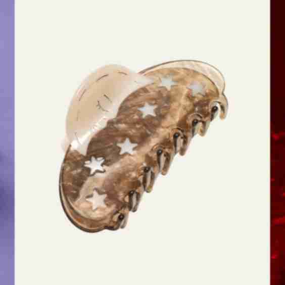 Sparkle Acetate Moon And Stars Astrology Hair Claw