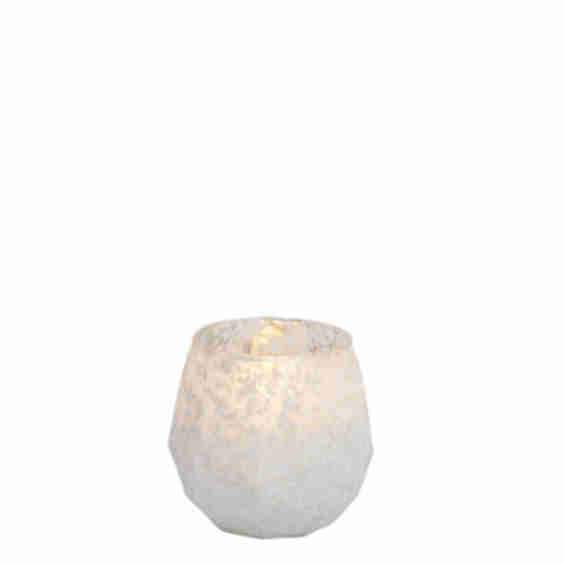 Snow Effect Candle Holder 