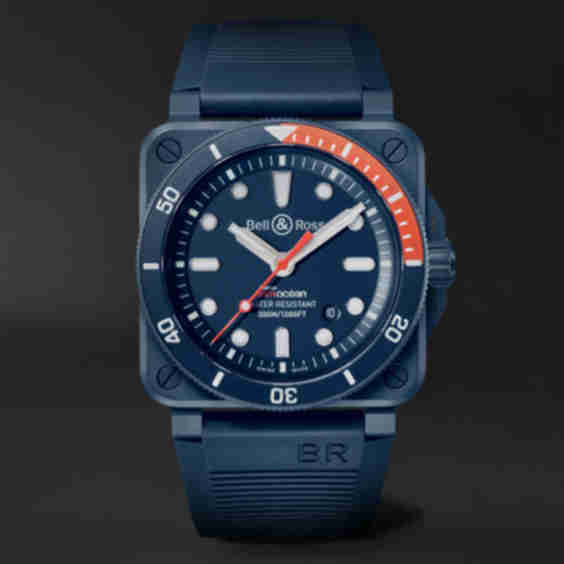 BR 03-92 Diver Tara Limited Edition Automatic 42mm Ceramic and Rubber Watch
