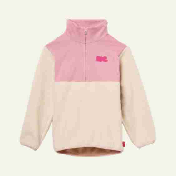 Recycled Cotton and Sherpa Zip Up