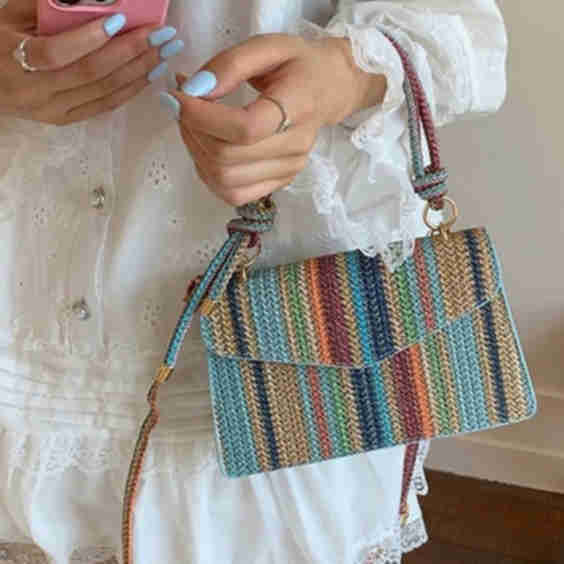 Straw Handle Bag