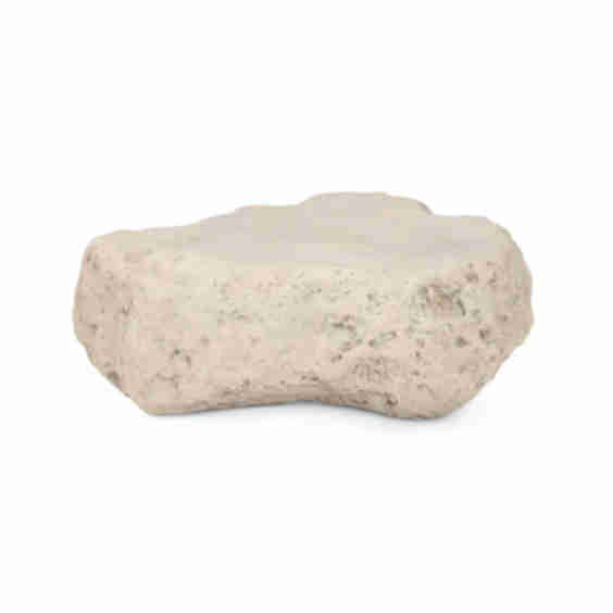 Cast Stone Boulder Indoor-Outdoor Coffee Table Large: 48"W x 38"D x 15"H, 80 lbs