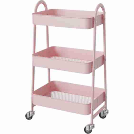 3 Tier Slim Storage Cart with Wheels