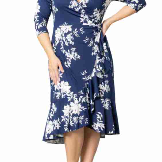 Flirty Flounce Wrap Dress