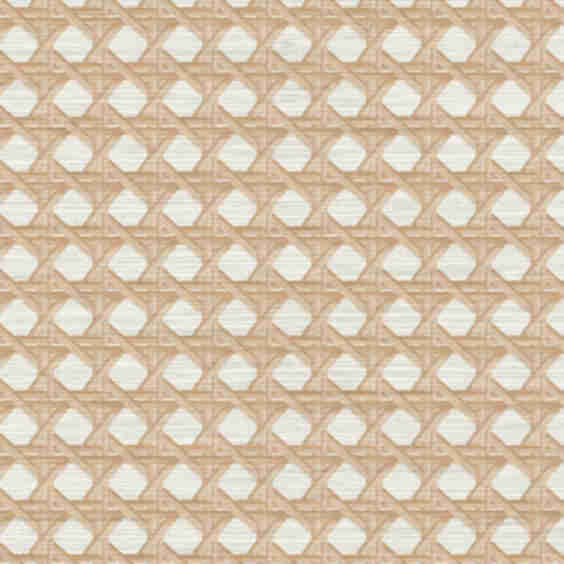 Sunday Social Scene x Little Blue Designs Cane Grasscloth Wallpaper