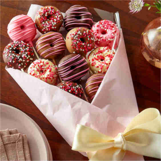 Valentine's Day Donut Bouquet