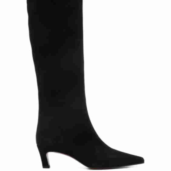 50mm Pointed-Toe Knee-High Boots