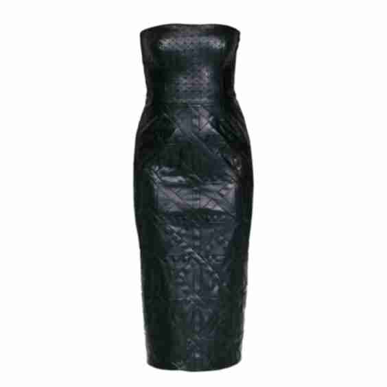 Leather Long Dress