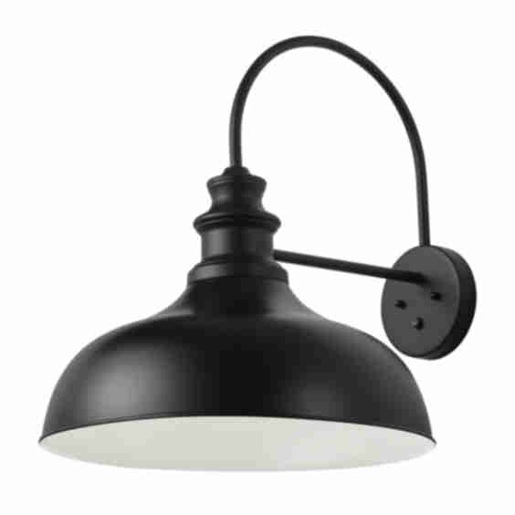 1-Light Oval Metal Design Oversize Outdoor Wall Lights
