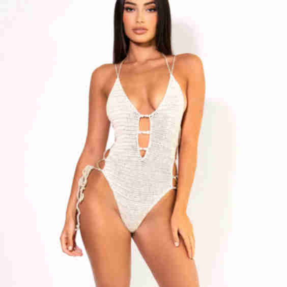 The Crochet Tie Swimsuit