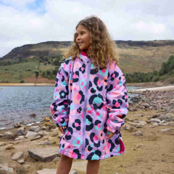 Kids Water Resistant Sherpa Drying Robe