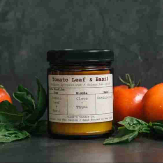 Tomato Leaf Basil Taxonomy Candle