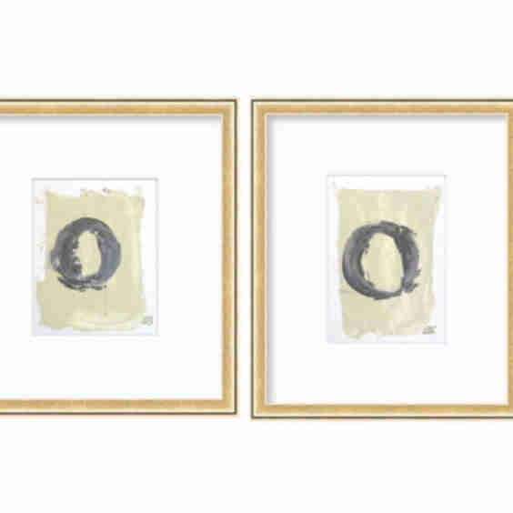 Abstract Watercolor Painting Pair