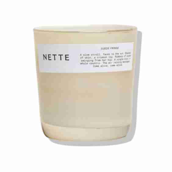 Suede Fringe Candle