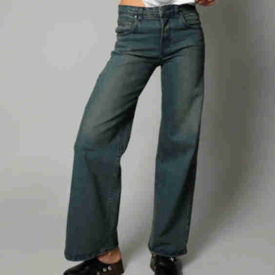 Kate Wide Leg Jean - Rubble Wash