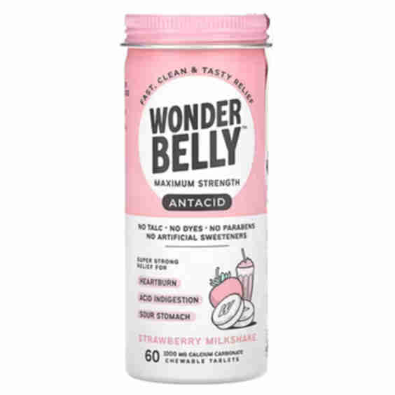 Antacid, Strawberry Milkshake, 60 Chewable Tablets (1,000 Mg Per Tablet)