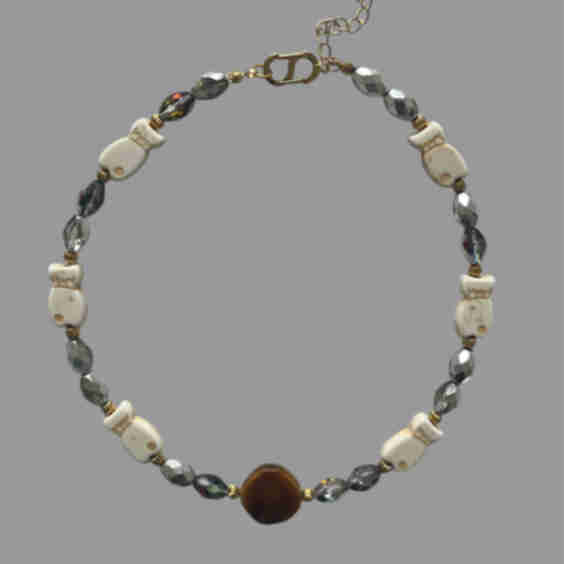 Fishes on Beads Necklace
