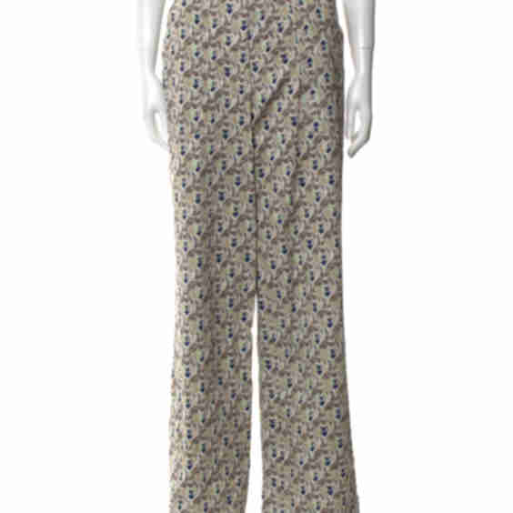 Printed Wide Leg Pants (Pre-Owned)