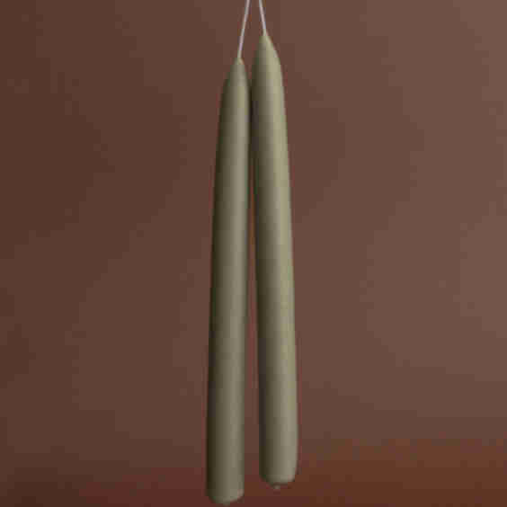 Sage-Beeswax Taper Candles