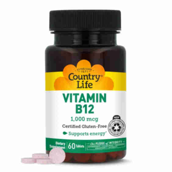 Vitamin B-12 1,000mcg Supplement, 60 Tablets