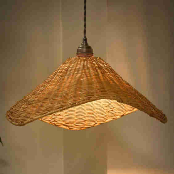 Roscoe Rattan Scalloped Easy Fit Ceiling Shade