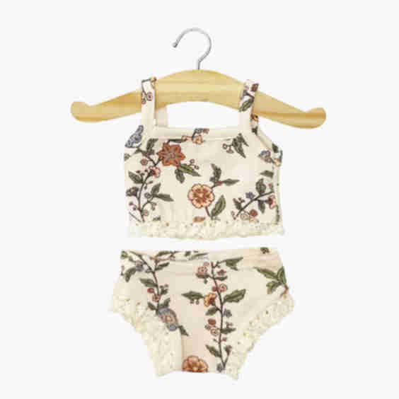 13" Doll Clothing | Les P'tits Basiques, 2-Piece Set in Jersey 