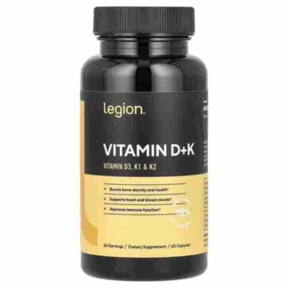 Vitamin D+K, 60 Capsules 