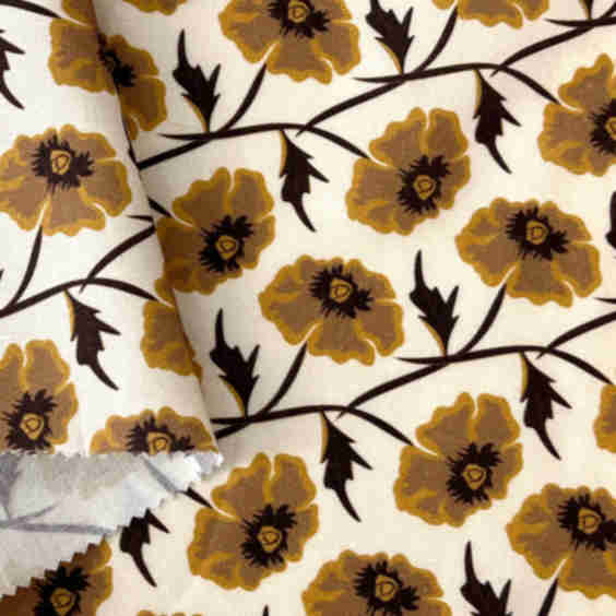 Ramie Cotton Satin Weave Fabric