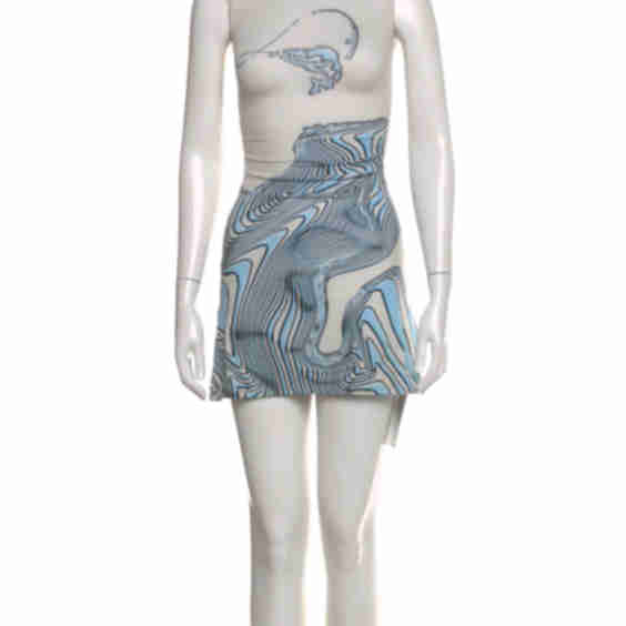 Printed Mini Dress (Pre-Owned)